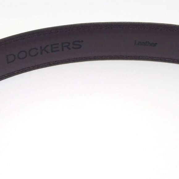 Dockers Genuine Leather Double Stitch Belt Strap 11DK02A6 Men's Size 44/110 EUC - Picture 4 of 6
